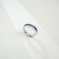 Lab Sapphire Ring in S925 Sterling Silver, Versatile Ring - Photo 4
