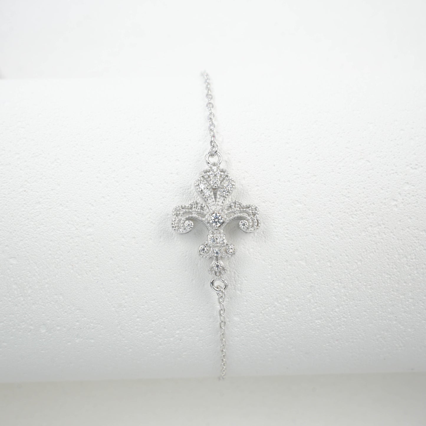 S925 Sterling Silver Iris Bracelet for Women, Designer Vintage Palace - Photo 3