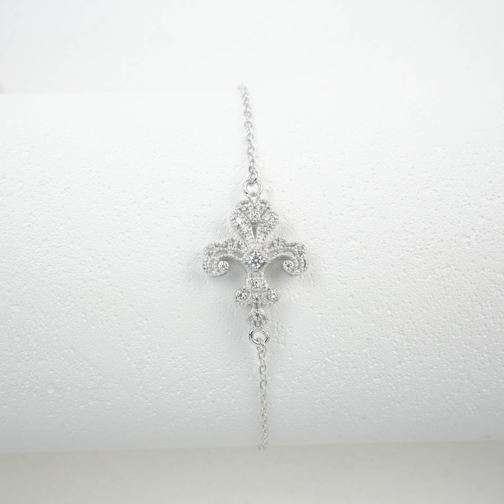 S925 Sterling Silver Iris Bracelet for Women, Designer Vintage Palace - Photo 3