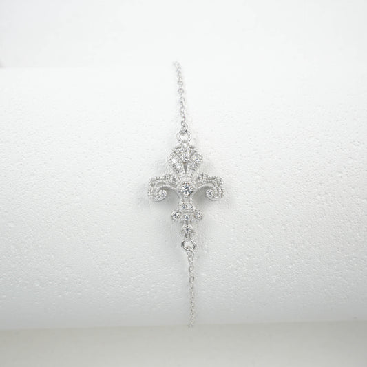 S925 Sterling Silver Iris Bracelet for Women, Designer Vintage Palace - Photo 3