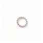 S925 Sterling Silver Lab Ruby Full-Eternity Pave Ring - Photo 5