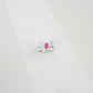 S925 Sterling Silver Butterfly Gemstone Pave Open Ring, Premium for Women - Photo 3