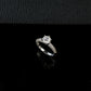 1-Carat S925 Sterling Silver Lab Diamond Six-Prong Ring, Classic Engagement Gift for Women - Photo 3