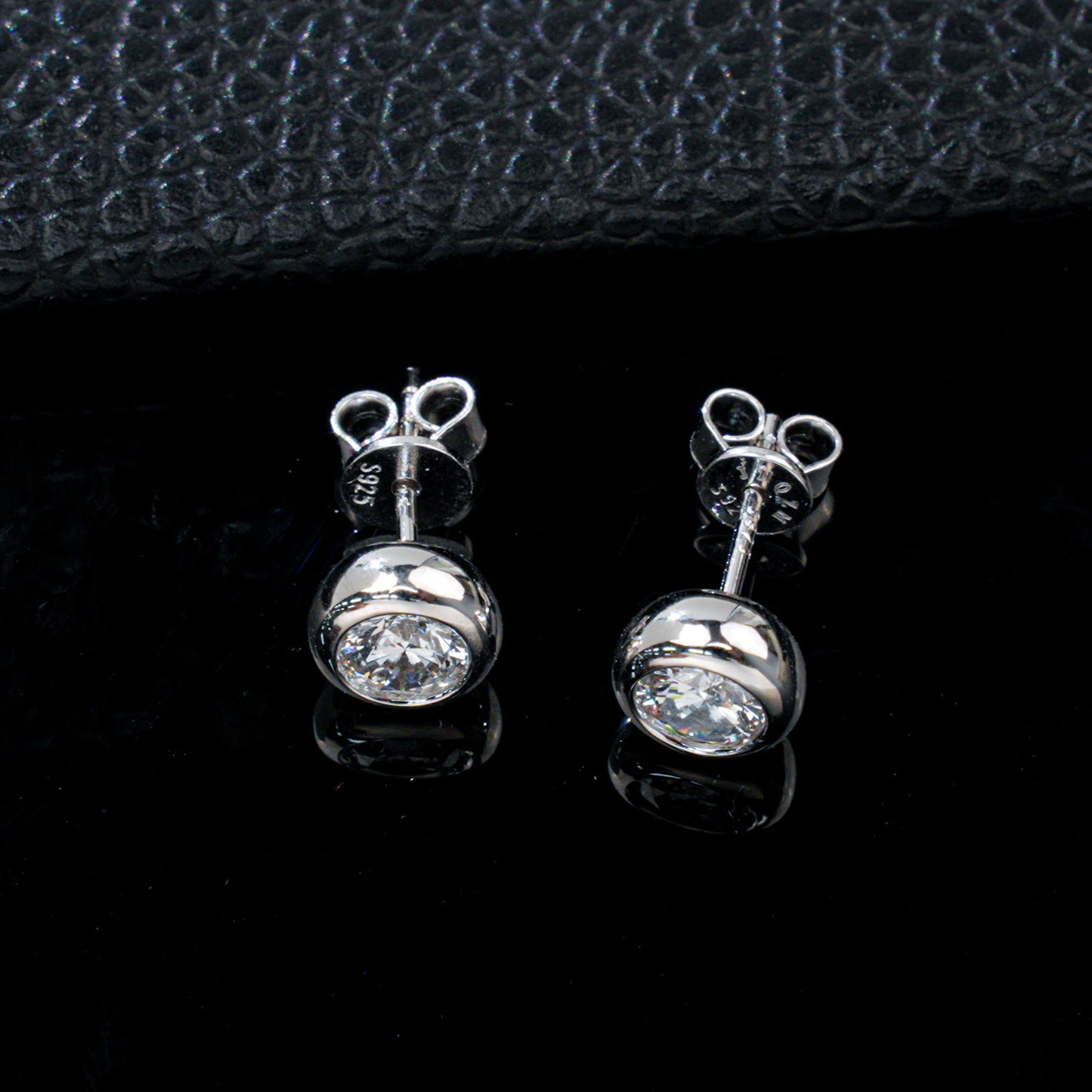 S925 Sterling Silver 1-Carat Lab Diamond Stud Earrings, Versatile Birthday Gift - Photo 3