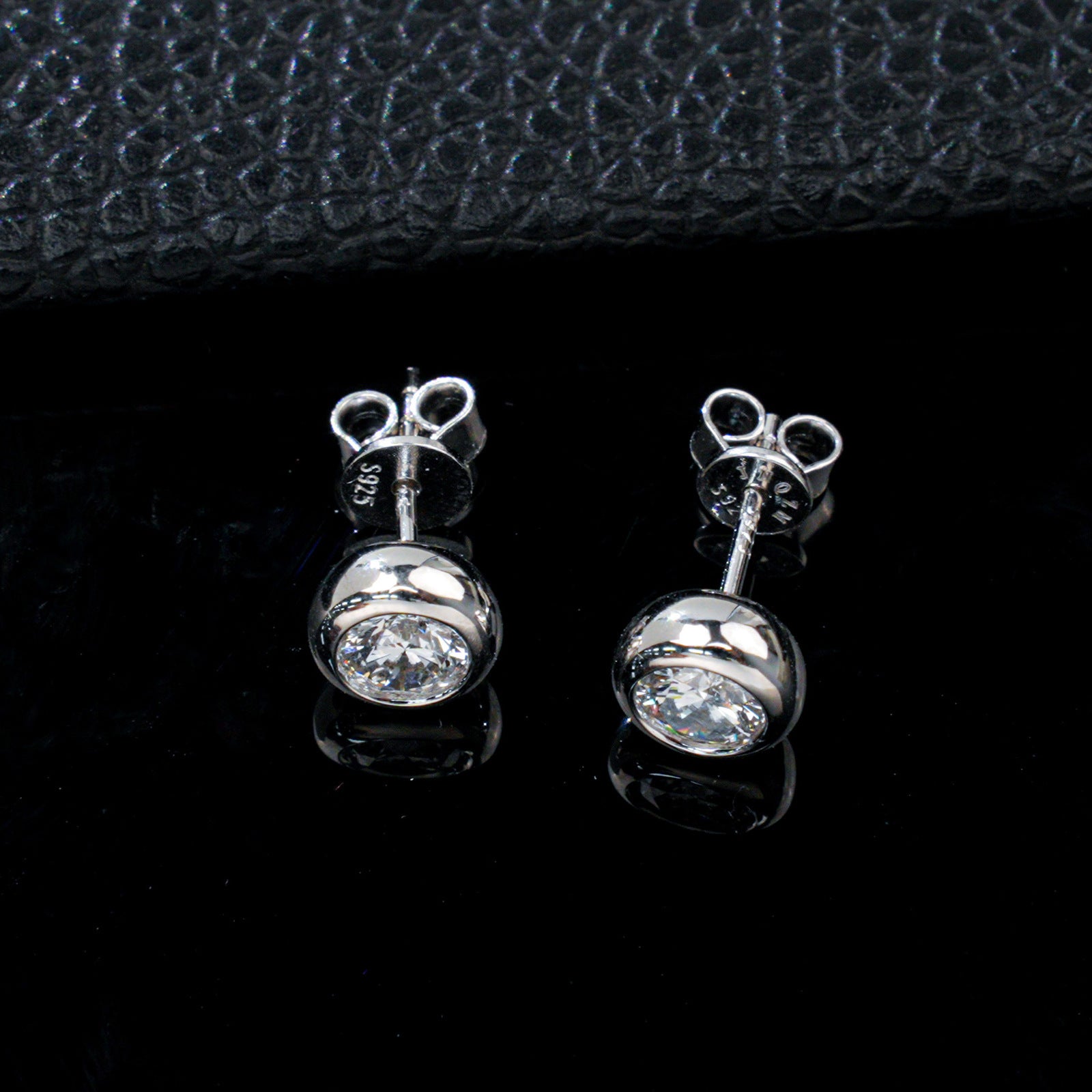 S925 Sterling Silver 1-Carat Lab Diamond Stud Earrings, Versatile Birthday Gift - Photo 3