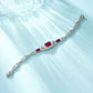Fresh Sweet S925 Sterling Silver Ruby Bracelet, Premium - Photo 2