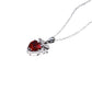 Pigeon Blood Ruby Heart Pendant Necklace S925 Silver, Unique Gift Premium - Photo 3