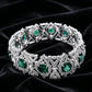 Lab Emerald S925 Sterling Silver Bracelet, Premium for Women - Photo 4