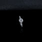 S925 Silver Lab Diamond Ring, Classic Full Diamond - Photo 2