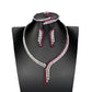 S925 Sterling Silver Lab Pigeon Blood Ruby 4-Piece Jewellery Set, Luxurious Premium for Women - Photo 5