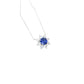 S925 Sterling Silver Lab Sapphire Necklace, Delicate Versatile - Photo 5