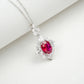 S925 Lab Pigeon Blood Ruby Ring, Elegant - Photo 5