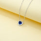 925 Sterling Silver Lab Sapphire Pave Choker Necklace, Premium for Women - Photo 3