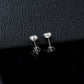 S925 Sterling Silver 1-Carat Lab Diamond Stud Earrings, Versatile Birthday Gift - Photo 4