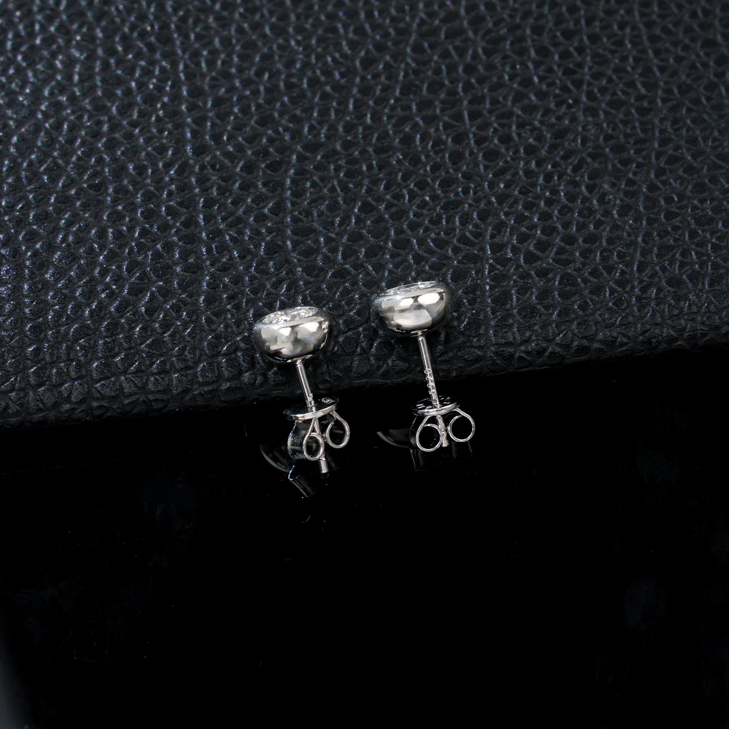 S925 Sterling Silver 1-Carat Lab Diamond Stud Earrings, Versatile Birthday Gift - Photo 4