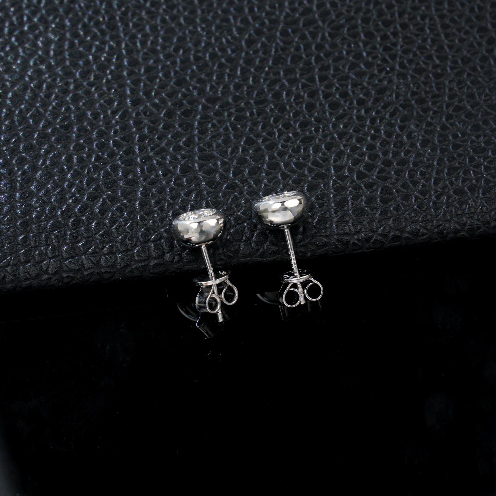 S925 Sterling Silver 1-Carat Lab Diamond Stud Earrings, Versatile Birthday Gift - Photo 4