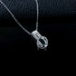 S925 Silver Lab Emerald Pendant Round Full Diamond Halo coloured Gemstone, Evening Gift - Photo 4