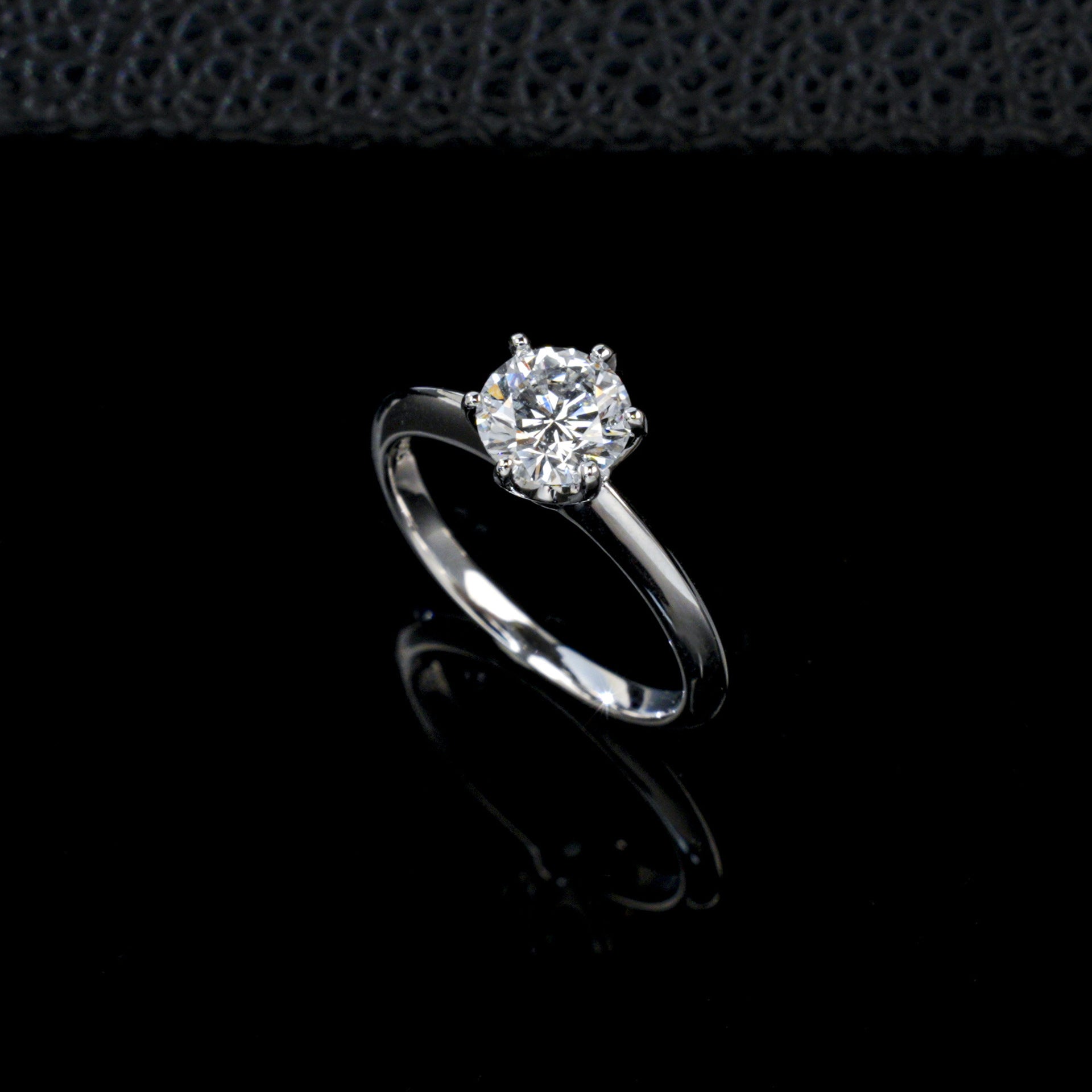 S925 Silver Classic 6-Claw Stone Ring, Versatile Proposal Engagement - Photo 6
