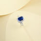 925 Sterling Silver Lab Sapphire Ring, Premium Gift for Women - Photo 2