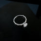 S925 Sterling Silver Lab Diamond Twist-Arm Ring - Photo 3