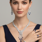 Lab Sapphire Jewellery Set — Wear Shot