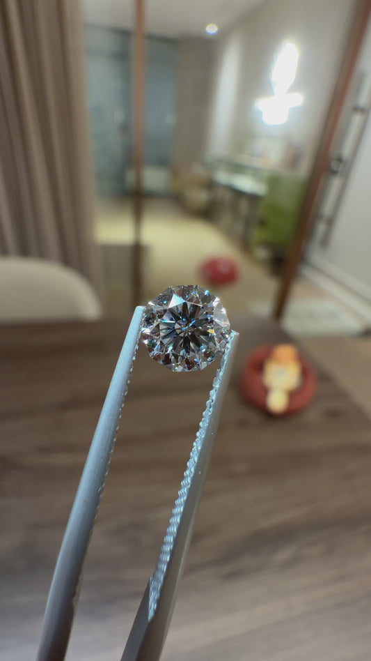 Blue Lab-Grown Diamond | 1.05CT Decagonal HPHT | VVS2 | Beyond Round
