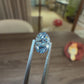 Blue Lab-Grown Diamond | 1.01CT Oval HTHP | VS2 | Deep Ocean Blue